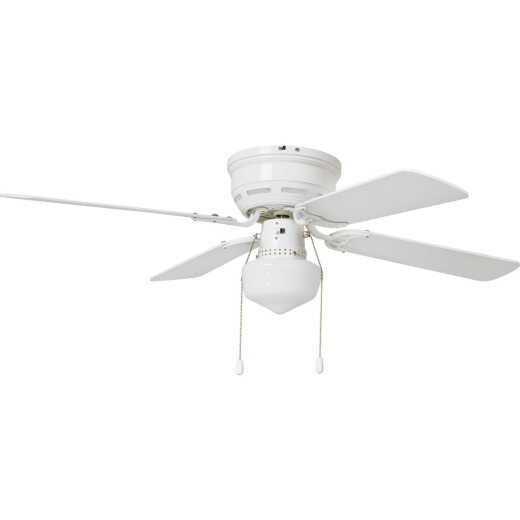 Home Impressions 42 In. White Ceiling Fan with Light Kit